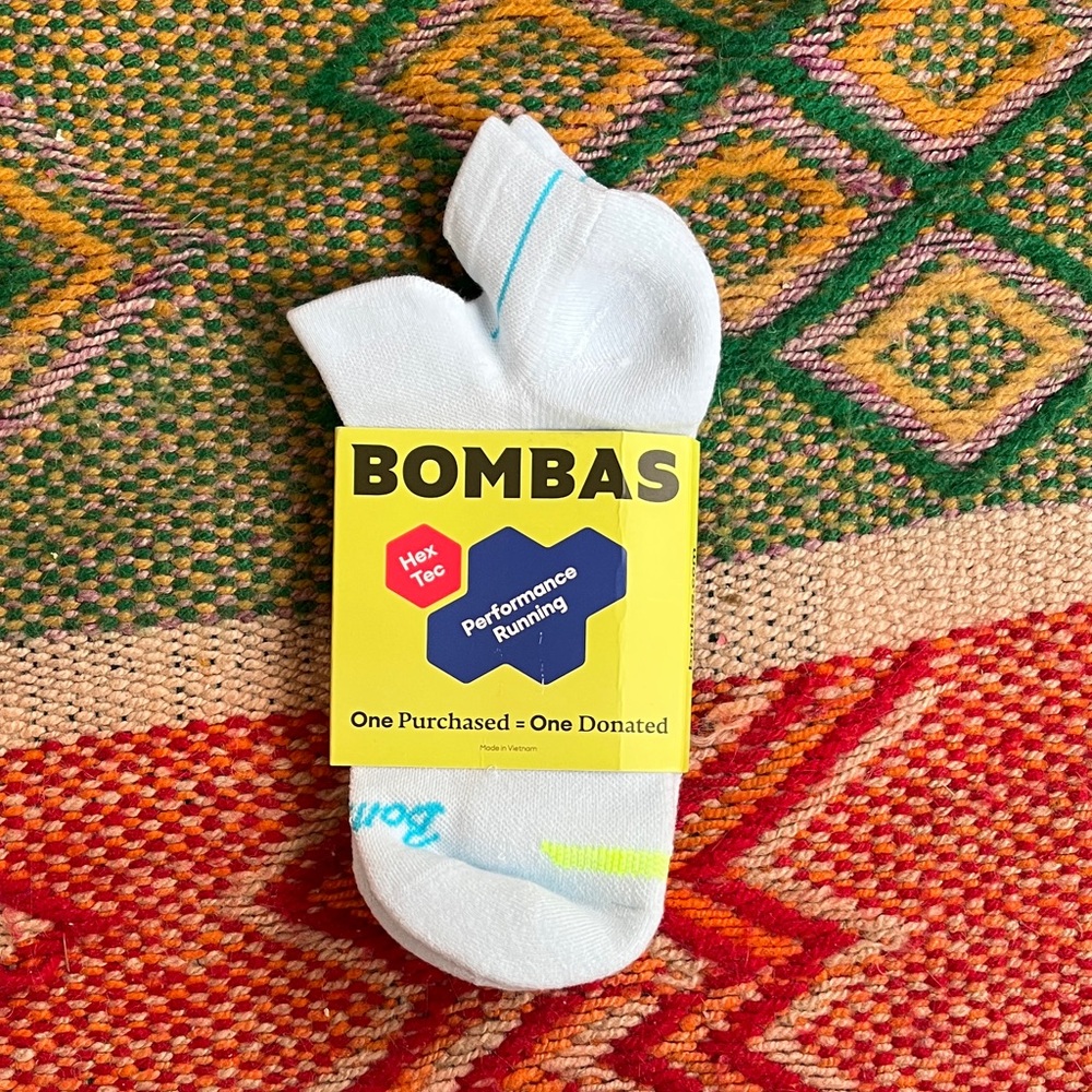 Bombas performance running Blue Athletic Socks